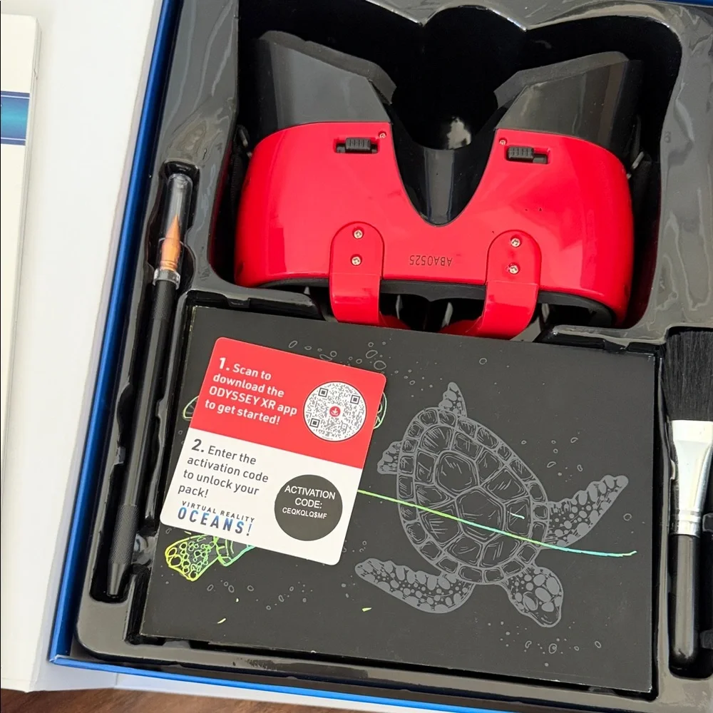 Virtual Reality Oceans! Interactive Book with Red VR Viewer